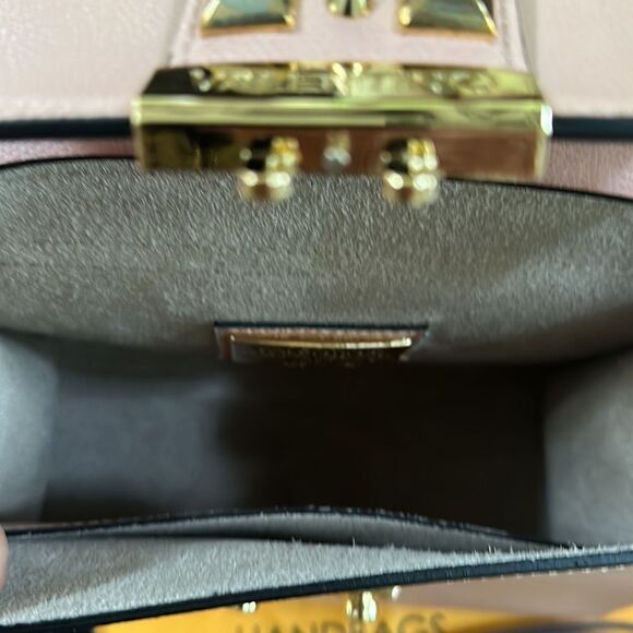 VALENTINO BY MARIO VALENTINO Cleo Palmellato Leather Top Handle Bag NEW + Duster - Picture 8 of 9